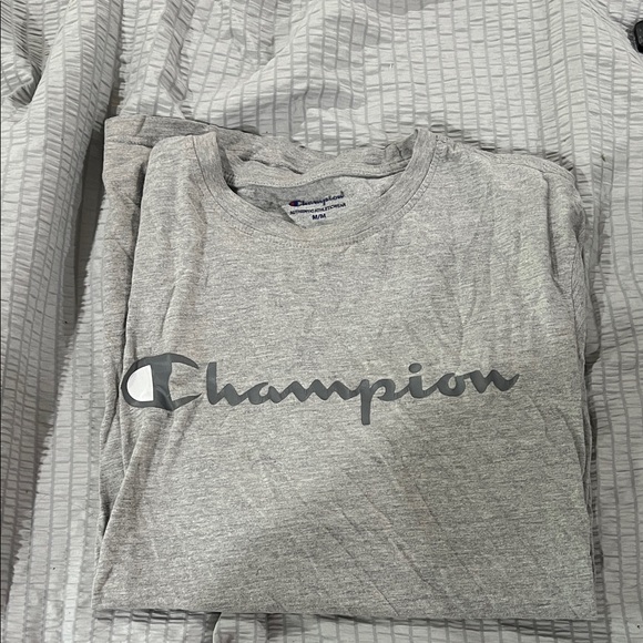 Champion Heather Gray Logo Tee - Picture 1 of 2